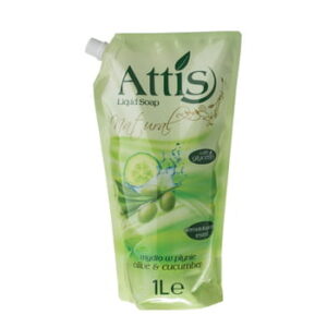 Vedelseep täitepakend Attis Olive&Cucumber 1l