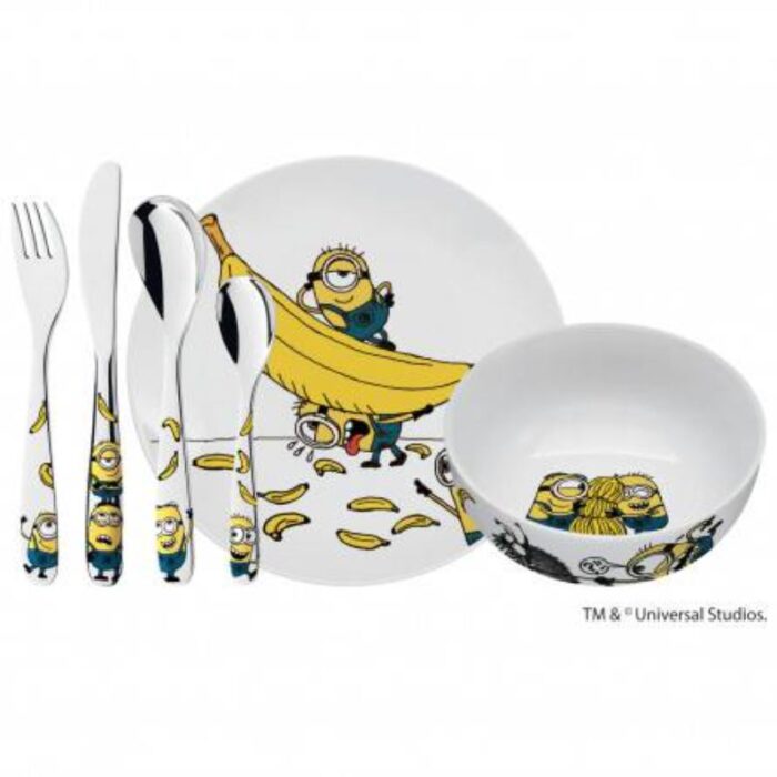 Laste söögitarvikute komplekt Minions 6-osaline - Image 1