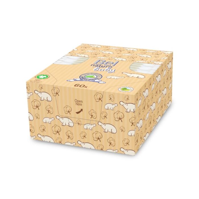 Beebivatitikud paberpulgaga Bel Baby 60tk