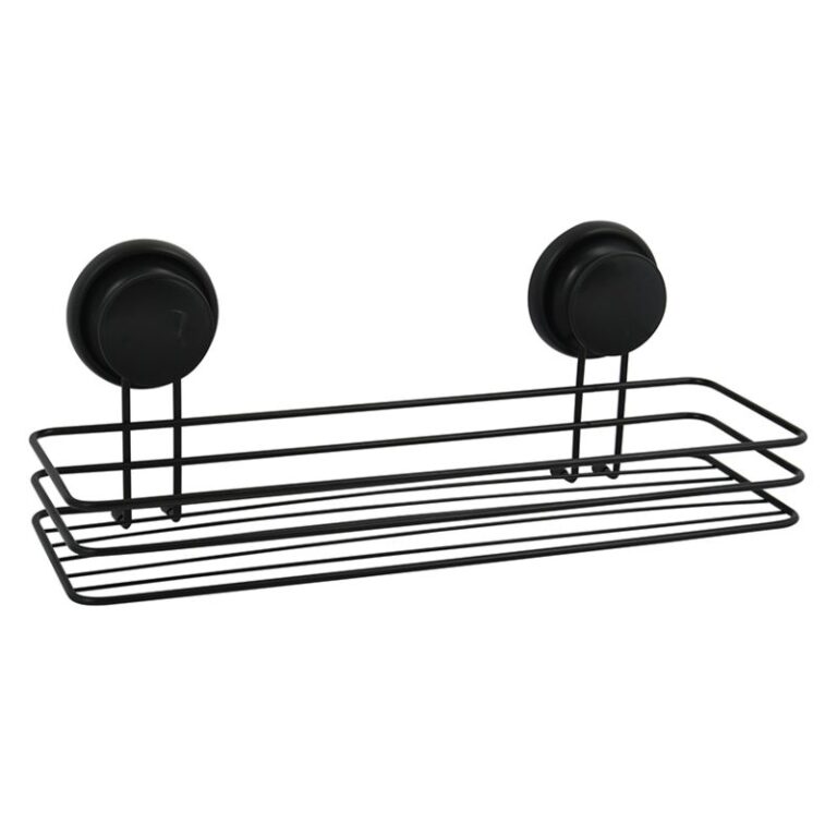 Metallriiul iminappadega 35x13.5x13.4cm must MSV