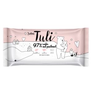 Tuli niisked salvrätikud beebile 97% vesi, pantenool 60 tk