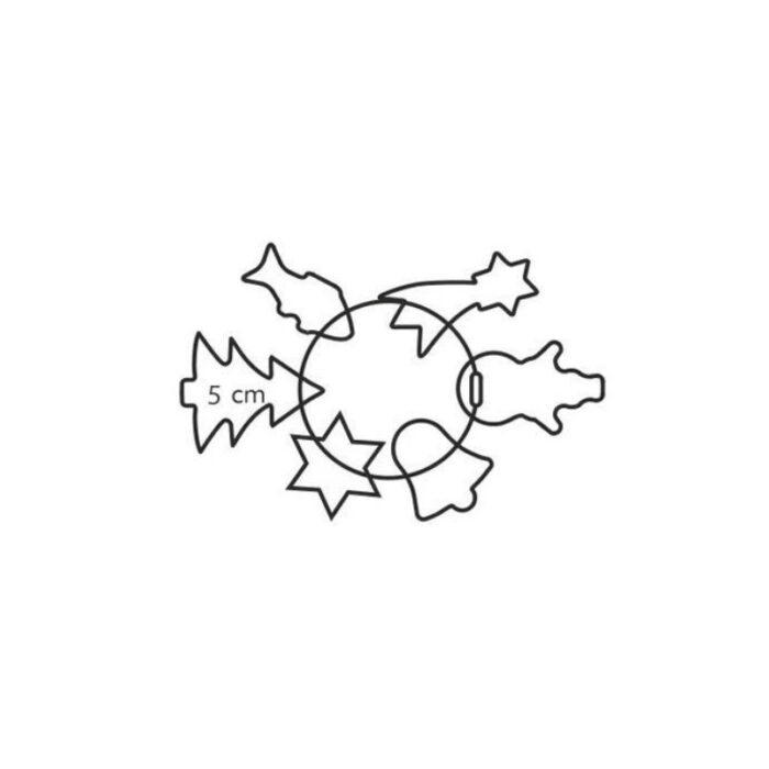 Piparkoogivormid Delicia 6tk Tescoma - Image 2