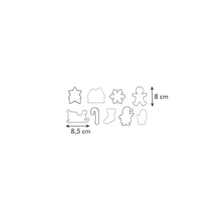 Piparkoogivormid Delicia 9tk Tescoma - Image 2
