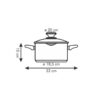 Pott kaanega, tilaga Presto 20cm, 2,5L - Image 2