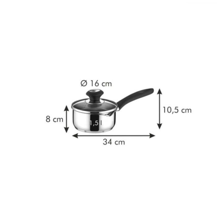 Kastmepott kaanega, tilaga Presto 16cm, 1,25l - Image 3
