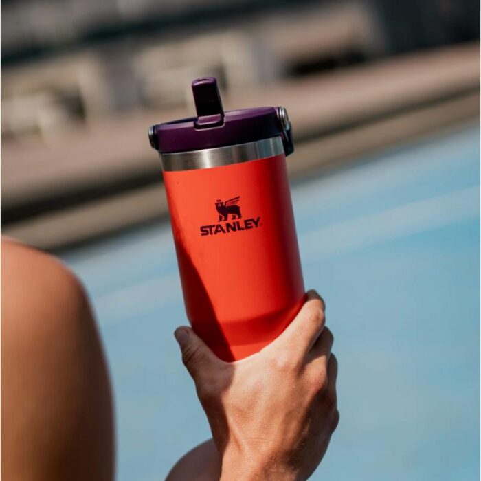 Joogipudel IceFlow Flip Straw 0,89L Tigerlily Stanley