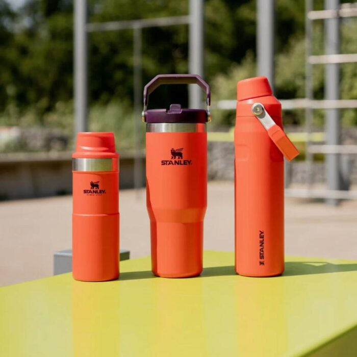 Joogipudel IceFlow Flip Straw 0,89L Tigerlily Stanley