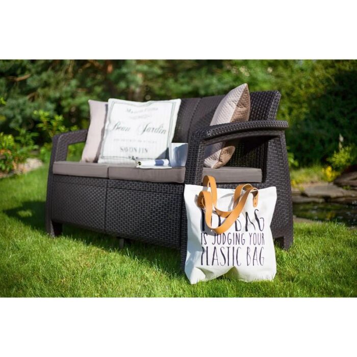 Aiadiivan Corfu, Loveseat 2-ne, pruun - Image 2