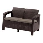 Aiadiivan Corfu, Loveseat 2-ne, pruun