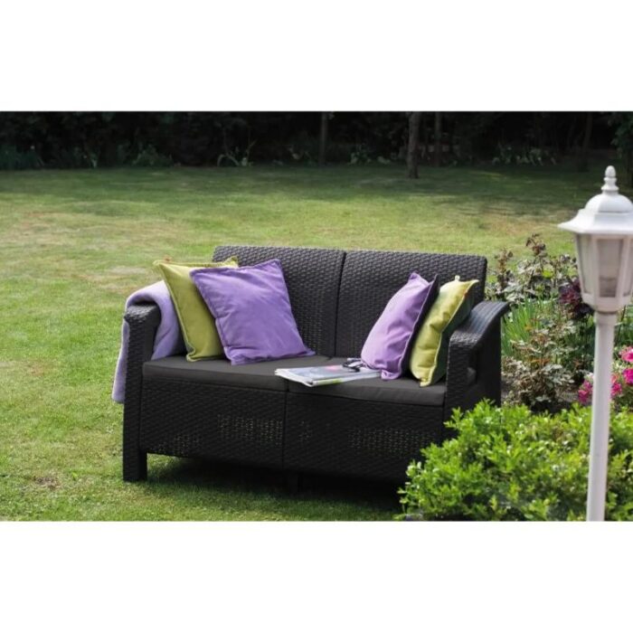 Aiadiivan Corfu, Loveseat 2-ne, pruun - Image 4