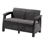 Aiadiivan Corfu, Loveseat 2-ne, grafiit