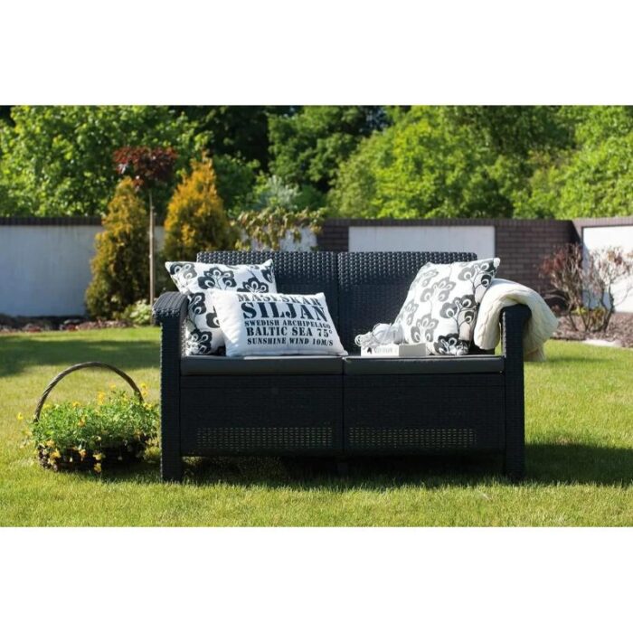 Aiadiivan Corfu, Loveseat 2-ne, grafiit - Image 5