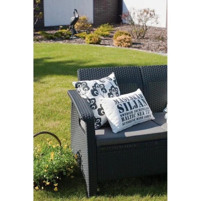 Aiadiivan Corfu, Loveseat 2-ne, grafiit - Image 6