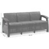 Aiadiivan Corfu, Loveseat 3-ne, grafiit Keter - Image 2