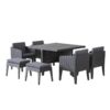 Aiamööbli komplekt Columbia 4+4+1, grafiit - Image 8