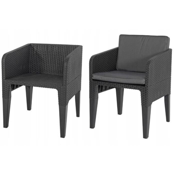 Aiamööbli komplekt Columbia 4+4+1, grafiit - Image 3