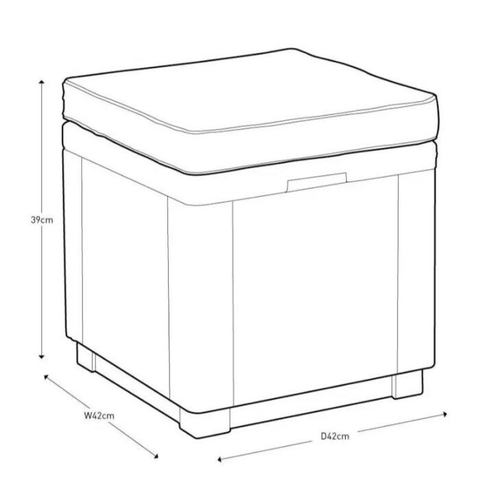 Hoiukast-iste Cube istmepadjaga pruun - Image 5