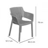 Aiatool Elisa 58x63x79cm, grafiit - Image 7