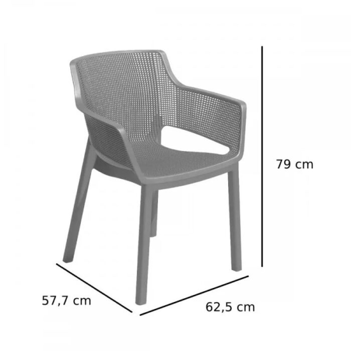 Aiatool Elisa 58x63x79cm, grafiit - Image 7