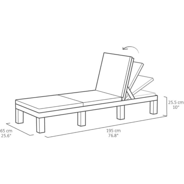 Lamamistool Daytona padjaga, grafiit - Image 7