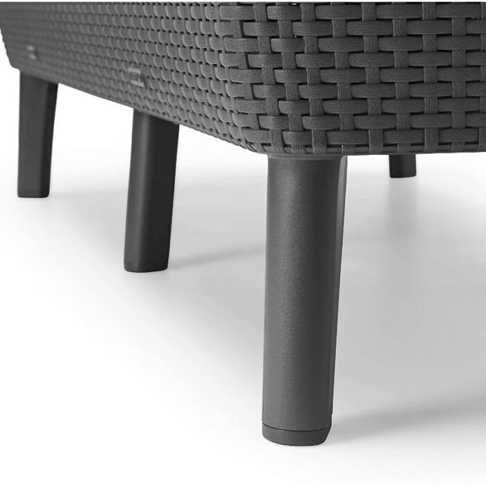 Aiamööbli komplekt Salemo 3+2+1, grafiit - Image 3