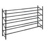 Jalanõuriiul Hero 62-115x26x68cm, must