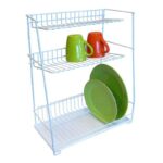 Nõudekuivatusrest 3x, valge