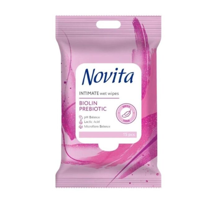 Niisked intiimpuhastuslapid biolagunevad Novita 15tk
