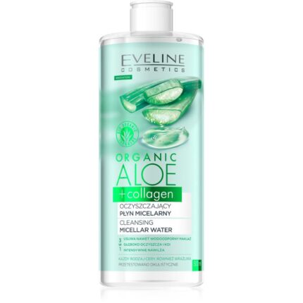Organic Aloe+Collagen puhastav mitsellaarvesi 500ml