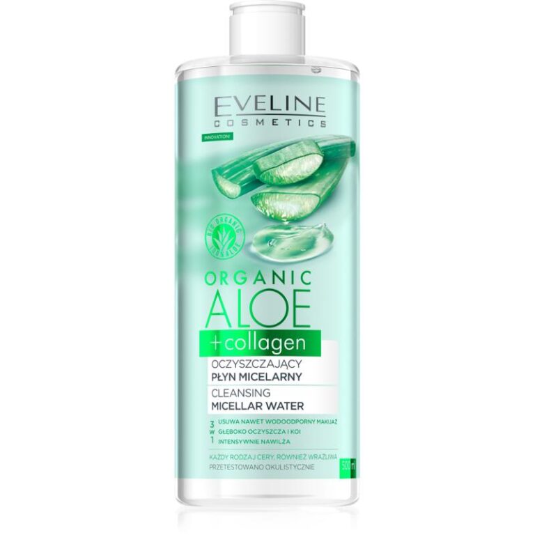 Organic Aloe+Collagen puhastav mitsellaarvesi 500ml