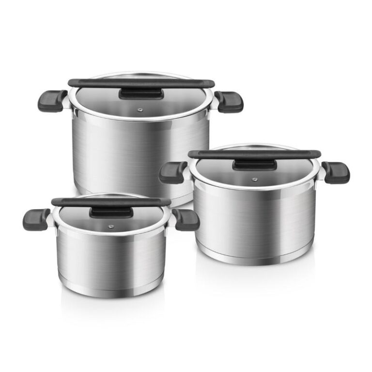 Pottide komplekt kaantega Compact 3-osaline Tescoma