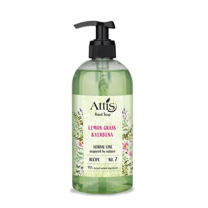 Vedelseep sidrunhein&raudürt Attis Herbal 500ml