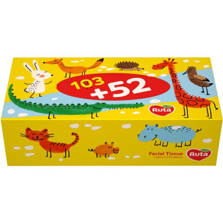 Kosmeetilised salvrätikud Kids 155tk 2-kihiline