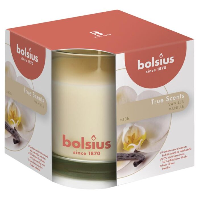 Lõhnaküünal klaasis 43h, Vanilje True Scents