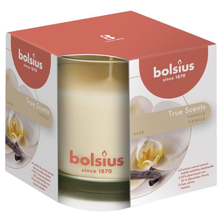 Lõhnaküünal klaasis 43h, Vanilje True Scents