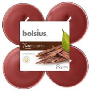 Lõhna-teeküünlad Maxi 8h, agaripuu True Scents 8tk