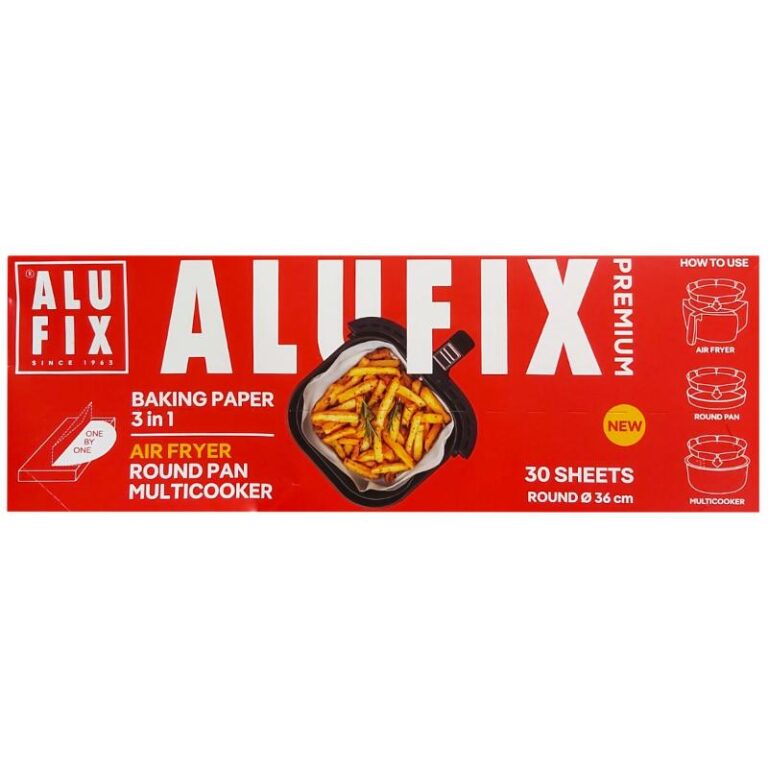 Kuumaõhufritüüri küpsetuspaber 3in1 26cm Alufix 30tk