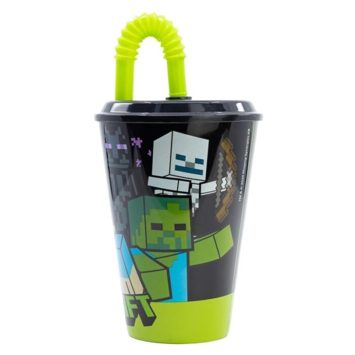 Joogitops kõrrega Minecraft 430ml - Image 2