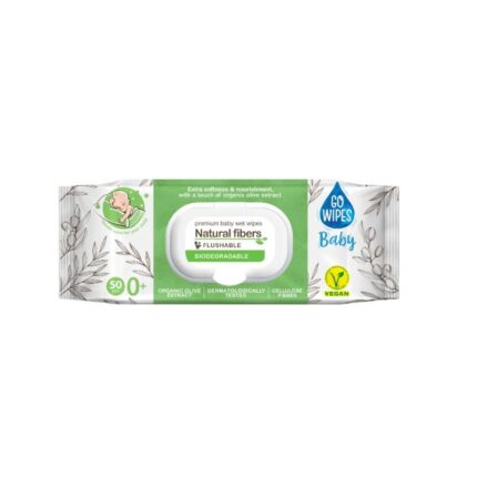Niisked salvrätikud beebidele biolagunevad Ultra soft sulguriga GoWipes 50tk