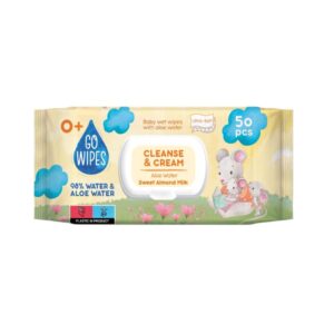 Niisked salvrätikud beebidele Aaloe Vera vee & Mandlipiimaga 50tk
