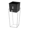 Lillepott Finezia Dluto XS, h.36cm, valge