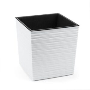 Lillekast Juka Dluto S 25x25cm, valge