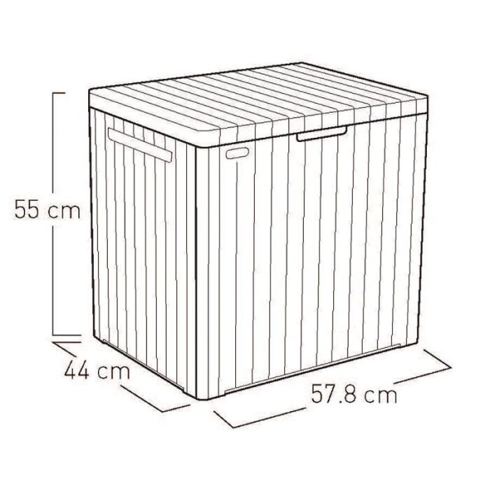 Hoiukast City Box 113l, grafiit Keter - Image 2