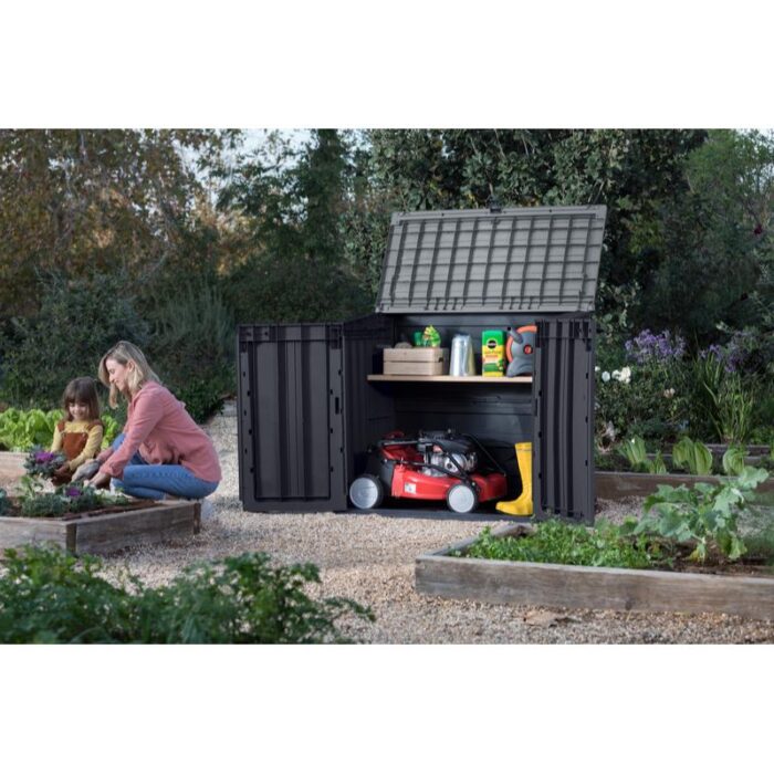 Kapp ilmastikukindel Store It Out 880L hall/tumehall Keter