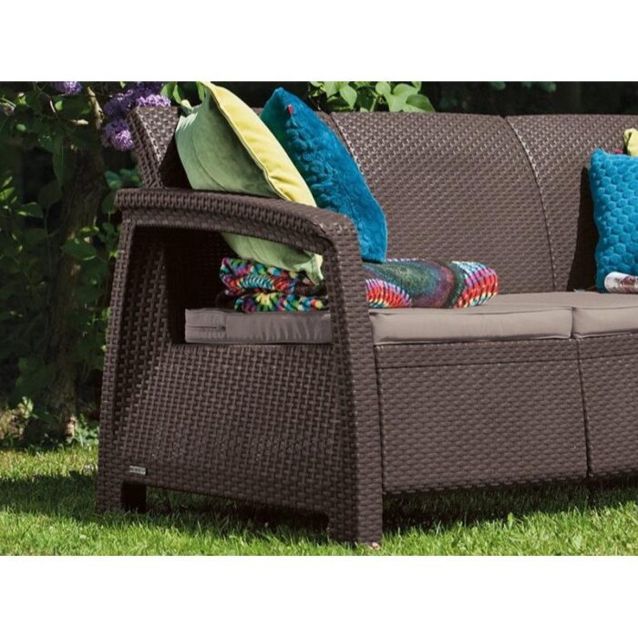 Aiadiivan Corfu, Loveseat Max 3-ne, pruun