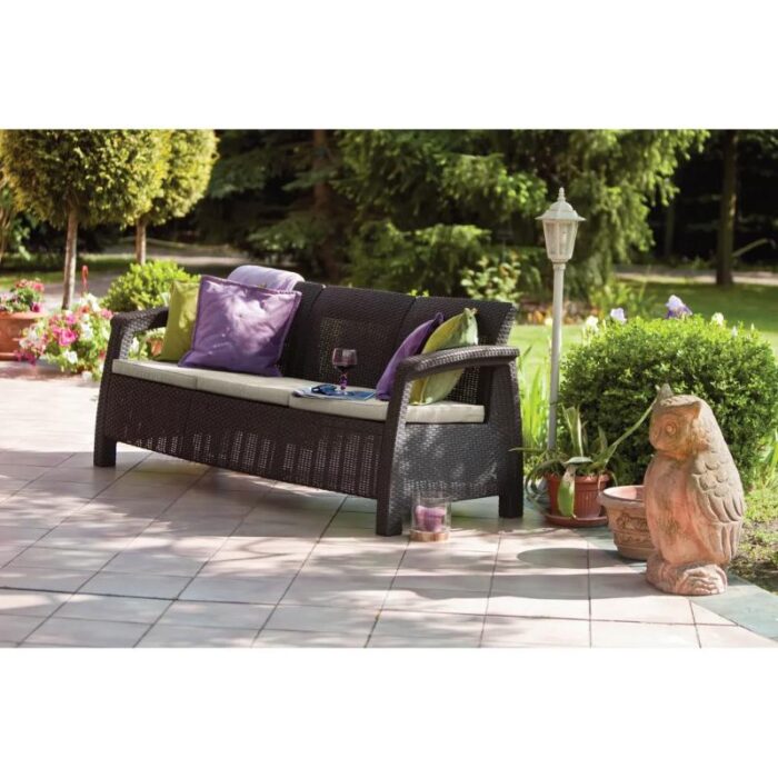 Aiadiivan Corfu, Loveseat Max 3-ne, pruun
