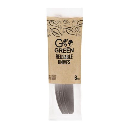 Korduvkasutatavad noad Go Green 6tk, mustad