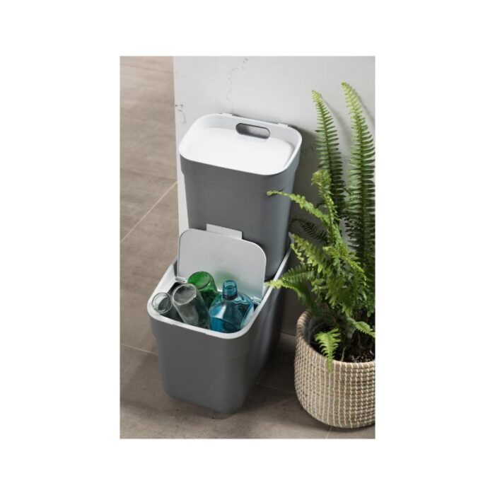 Prügikast sorteerimiseks 10l, tumehall Curver - Image 4