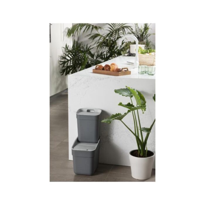 Prügikast sorteerimiseks 10l, tumehall Curver - Image 5