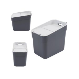 Prügikast sorteerimiseks 20l, tumehall Curver